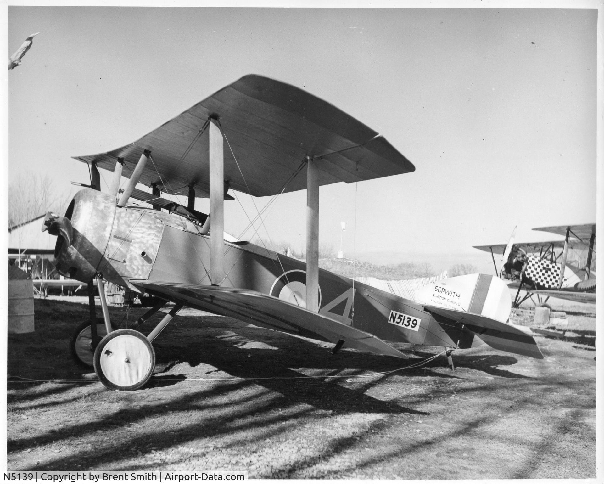 N5139, 1967 Sopwith Scout Replica C/N 83213, I took this in the late 60's at Old Rhinebeck Airport.