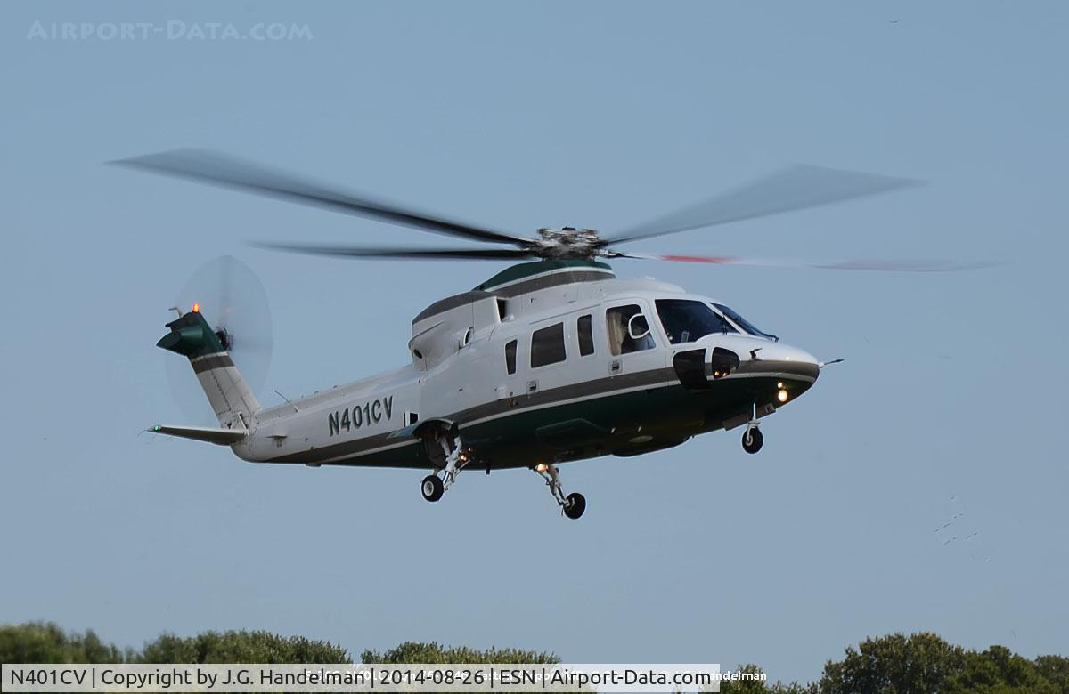 N401CV, 1986 Sikorsky S-76B C/N 760327, On approach to Martin State Airport MD