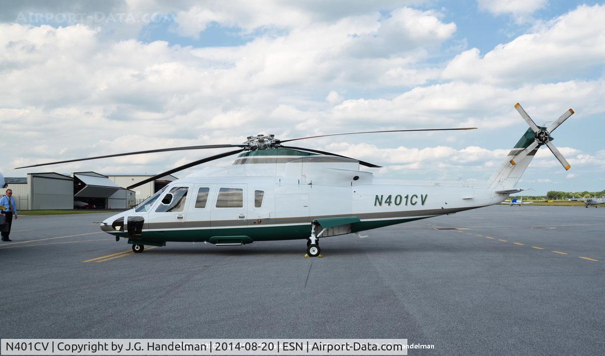 N401CV, 1986 Sikorsky S-76B C/N 760327, At rest at Easton MD Airport