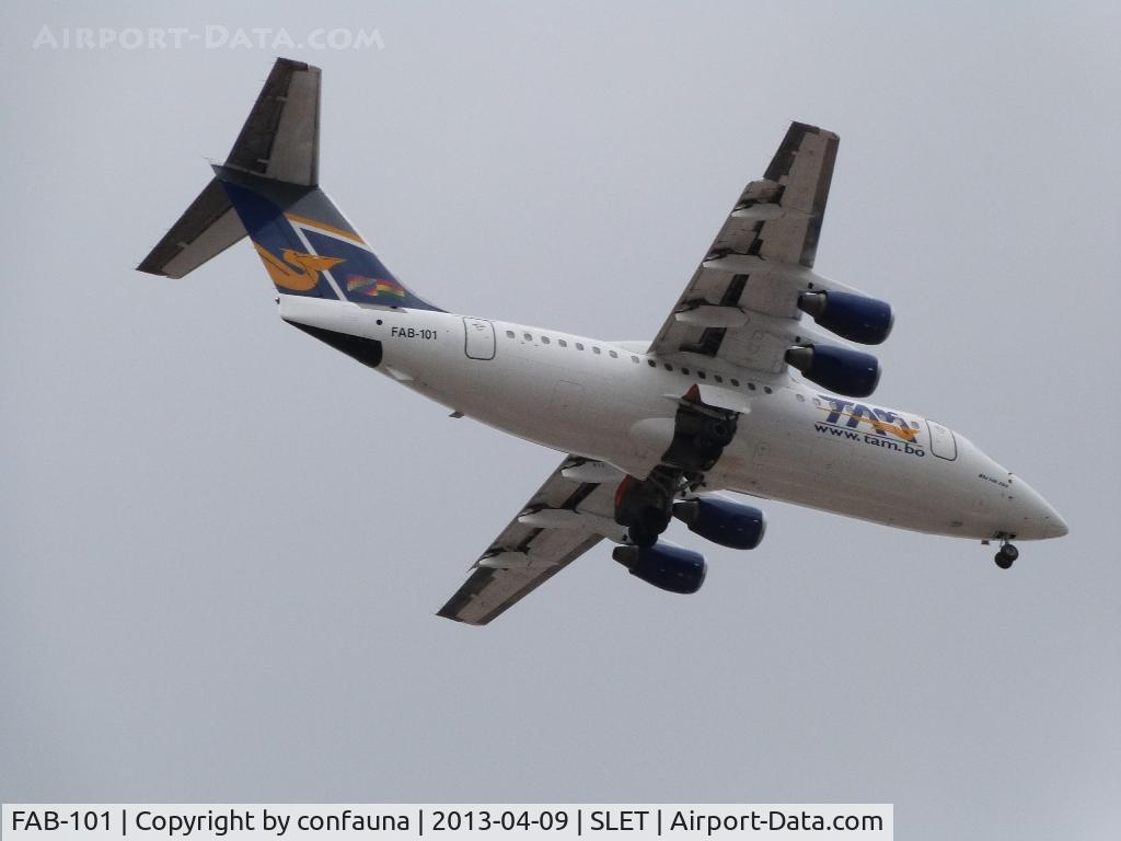 FAB-101, 1985 British Aerospace BAe.146-200 C/N E2041, TAM FAB-101 new paint!, arriving to El Trompillo