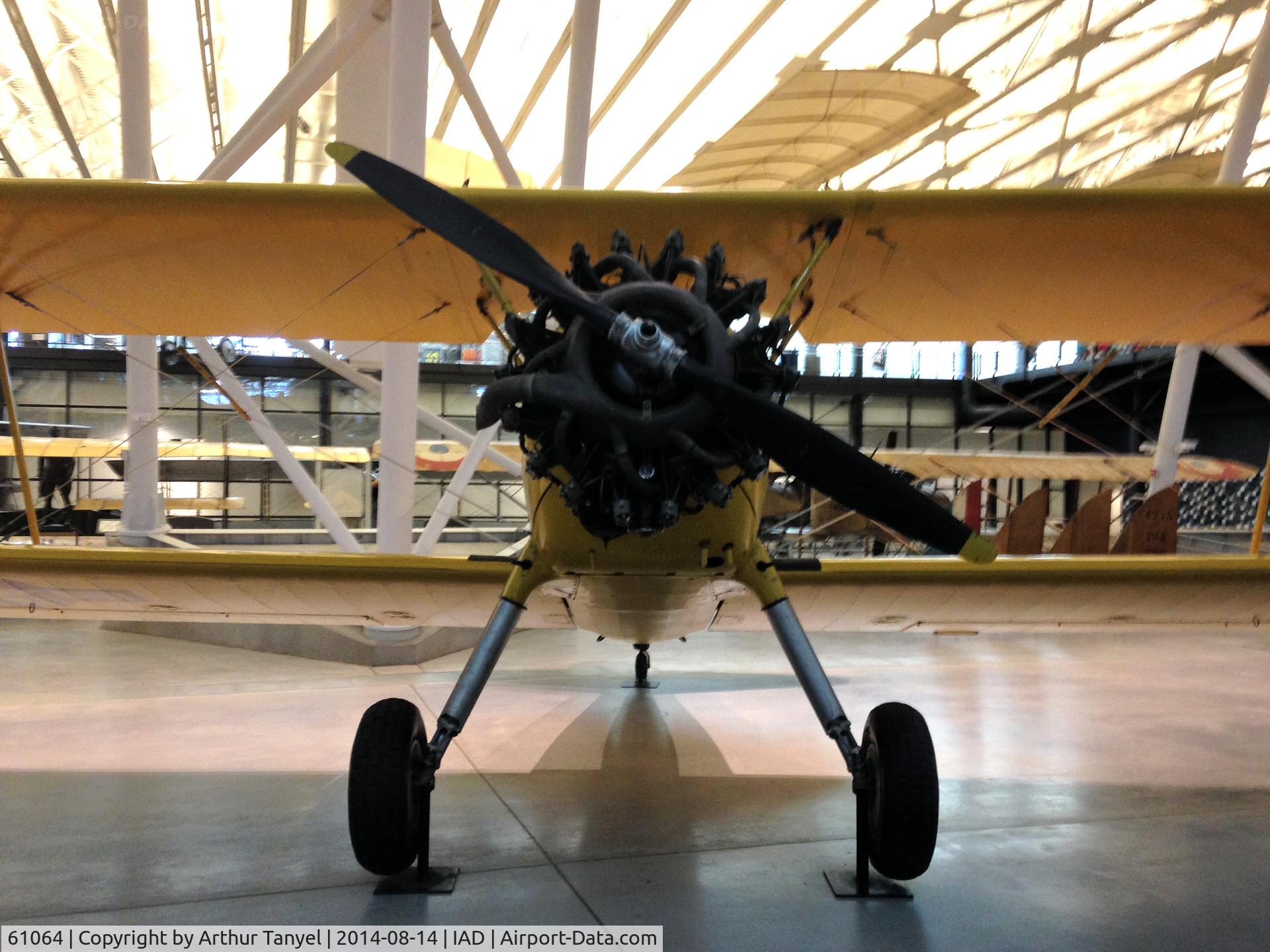 61064, 1943 Boeing N2S-5 Kaydet (E75) C/N 75-5186, On display @ the Udvar-Hazy Center