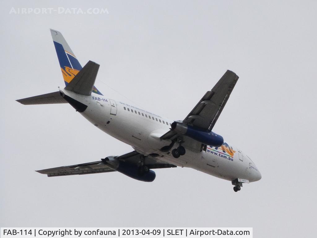 FAB-114, 1981 Boeing 737-230 C/N 22135, TAM arriving to El Trompillo