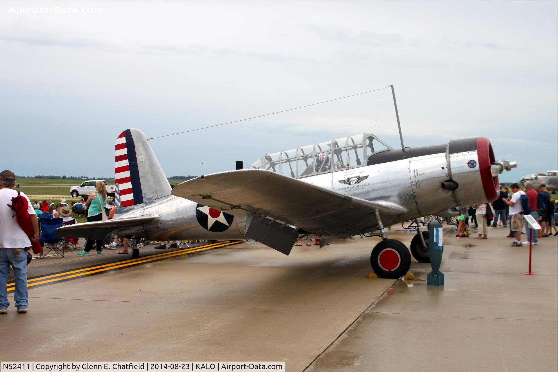 N52411, 1941 Consolidated Vultee BT-13A C/N 2548, At the air show