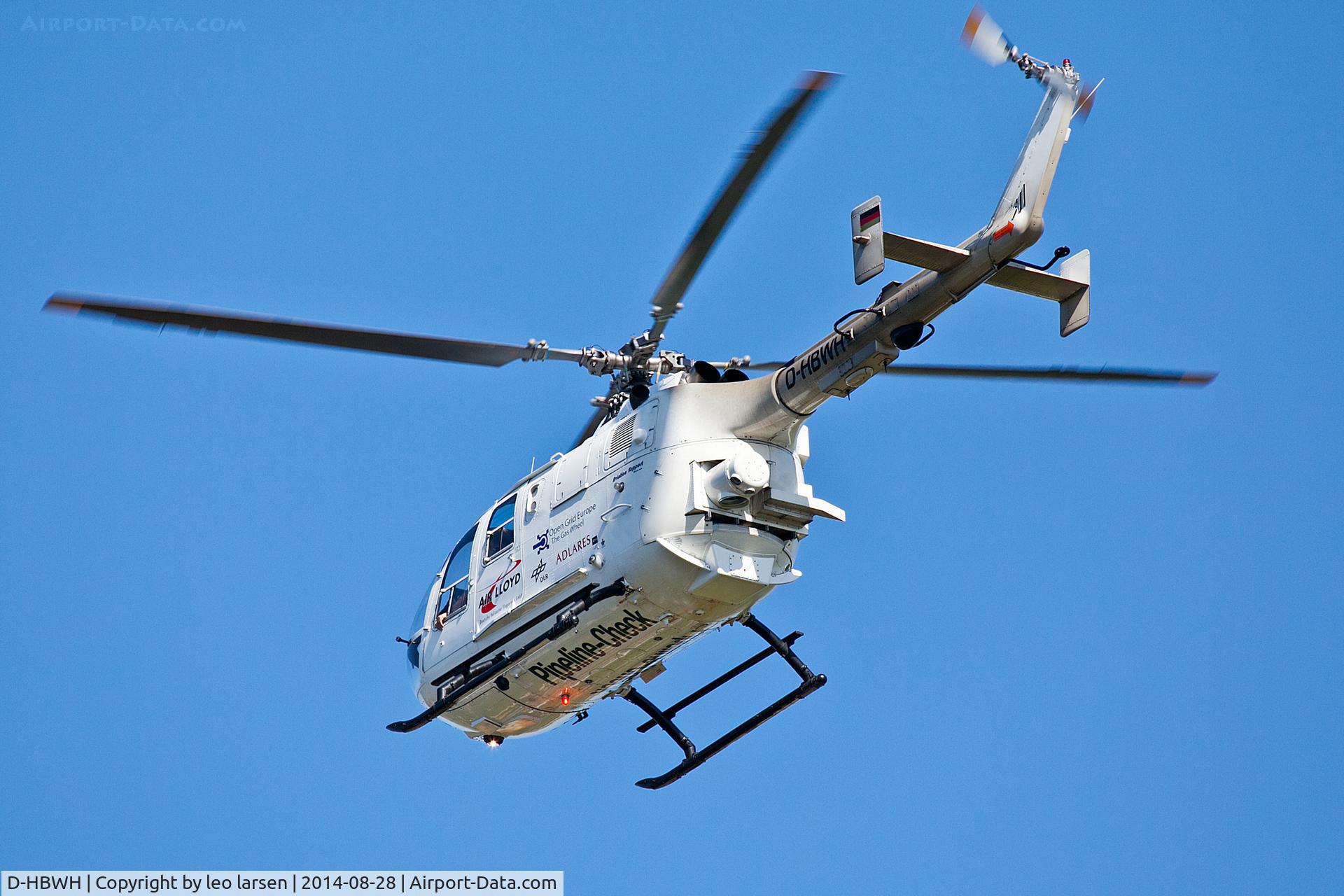 D-HBWH, 1997 MBB Bo-105CBS-5 C/N S-929, Copenhagen Soevang 28.8.14