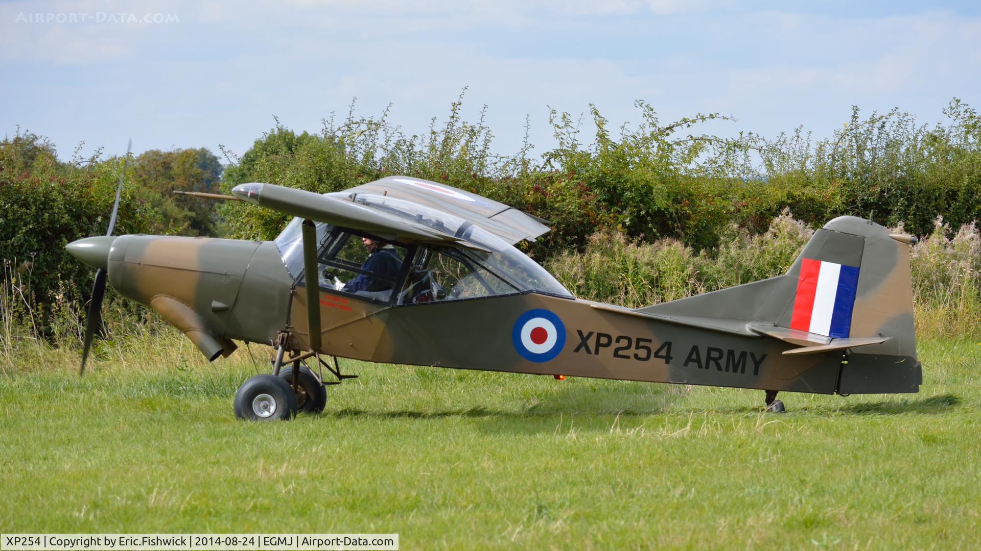 XP254, 1962 Auster AOP.11 C/N B5/10/162, 1. XP254 at a superb Little Gransden Air & Car Show, Aug. 2014.