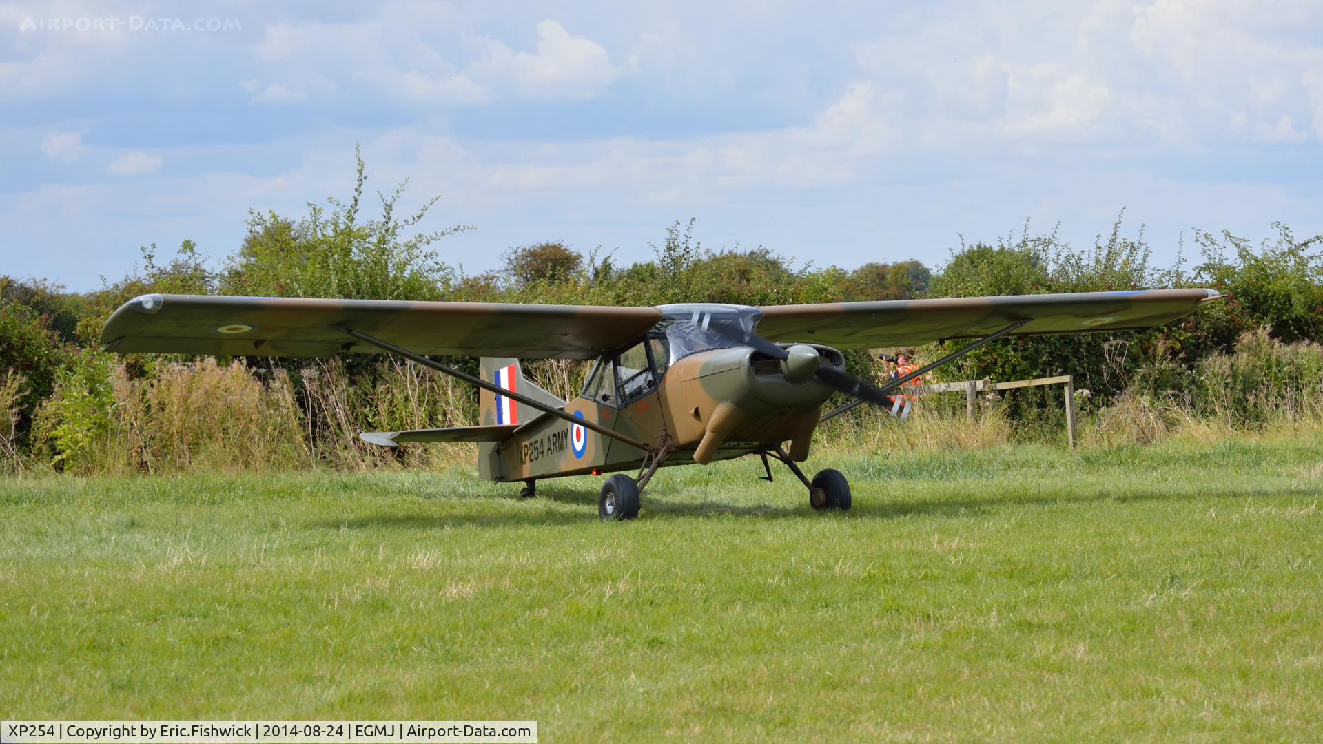 XP254, 1962 Auster AOP.11 C/N B5/10/162, 3. XP254 at a superb Little Gransden Air & Car Show, Aug. 2014.