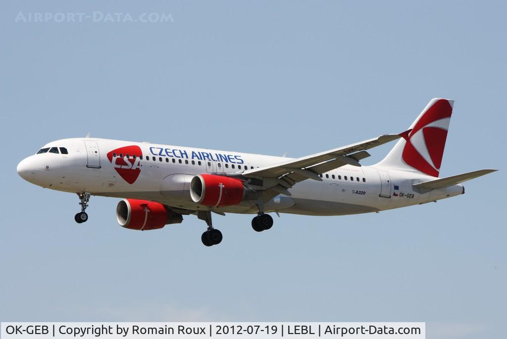 OK-GEB, 2001 Airbus A320-214 C/N 1450, Landing