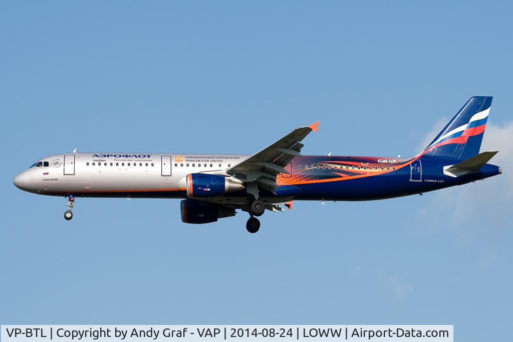 VP-BTL, 2013 Airbus A321-211 C/N 5881, Aeroflot A321