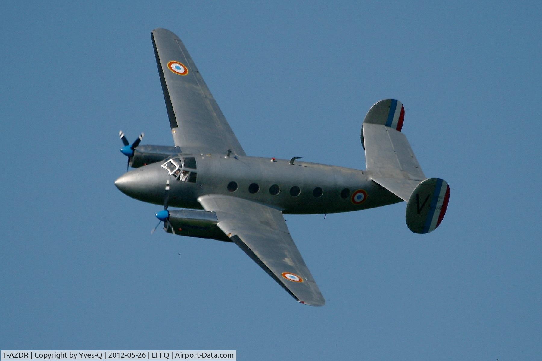 F-AZDR, Dassault MD-312 Flamant C/N 160, Dassault MD-312 Flamant, La Ferté-Alais Airfield (LFFQ) Air Show (Le Temps Des Hélices) in may 2012