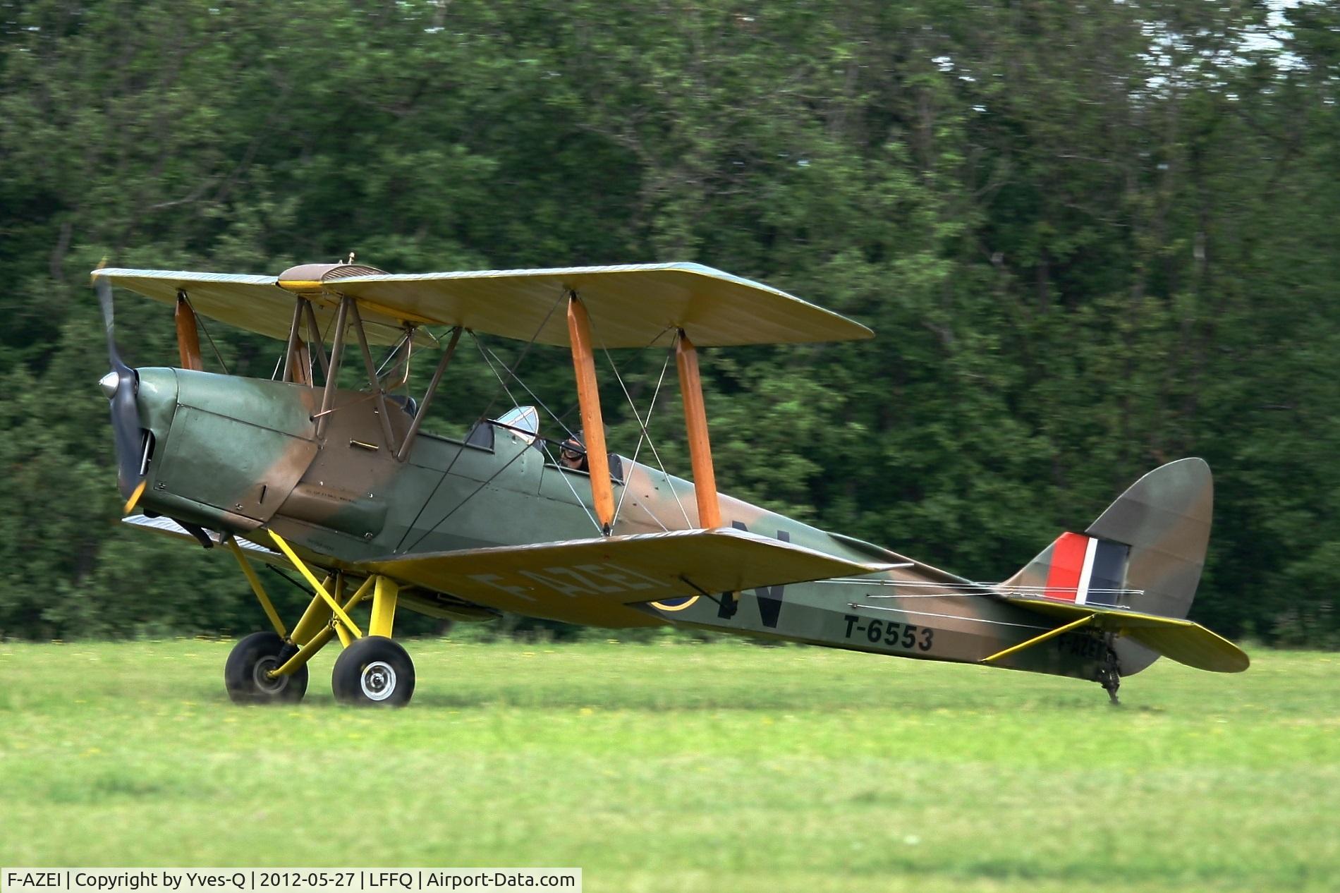 F-AZEI, 1941 De Havilland DH-82A Tiger Moth II C/N 84882, De Havilland DH-82A Tiger Moth II, La Ferté-Alais Airfield (LFFQ) Air Show 2012
