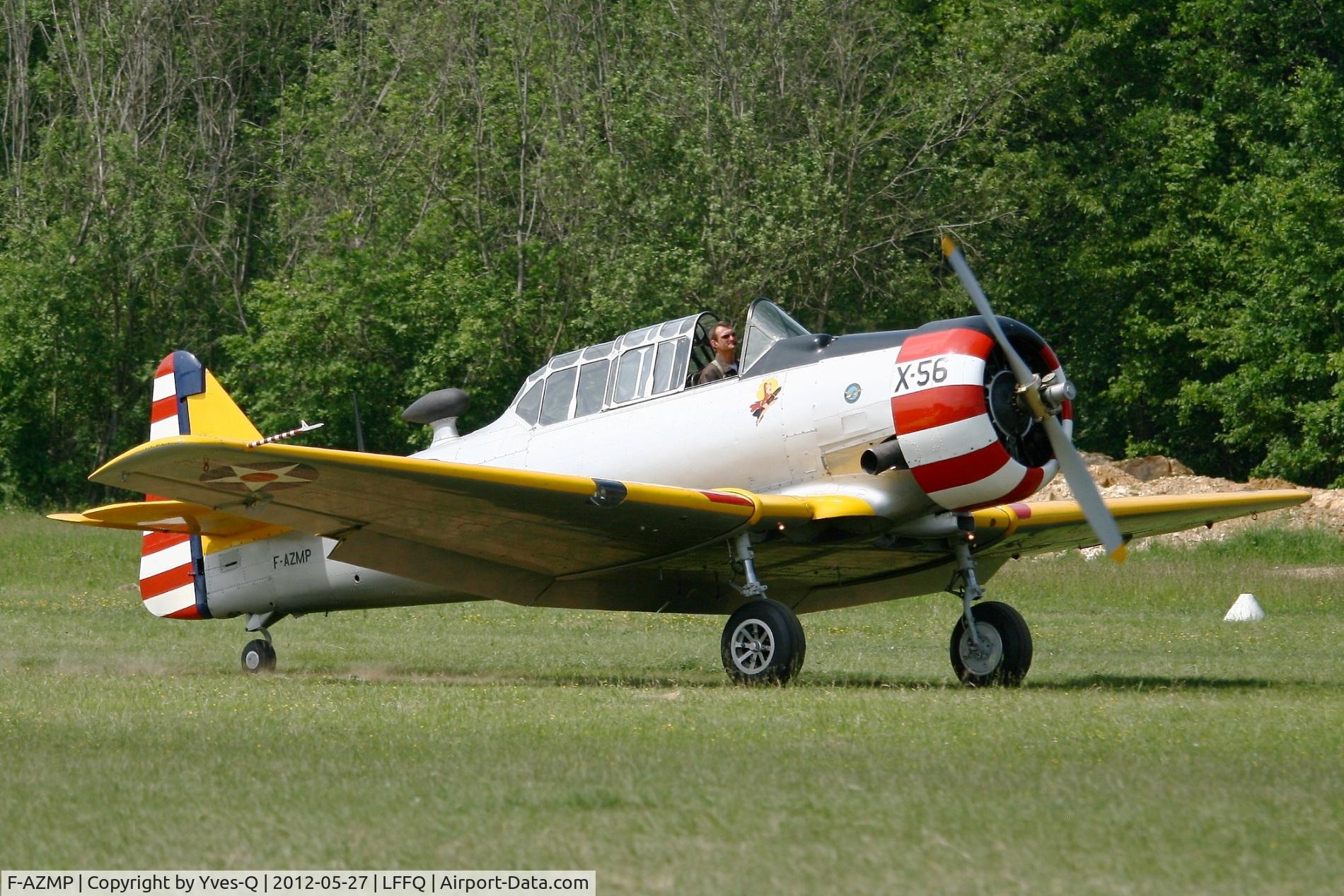 F-AZMP, North American T-6G Texan C/N 168-160, North American T-6G Texan,  La Ferte-Alais Airfield (LFFQ) air show 2012