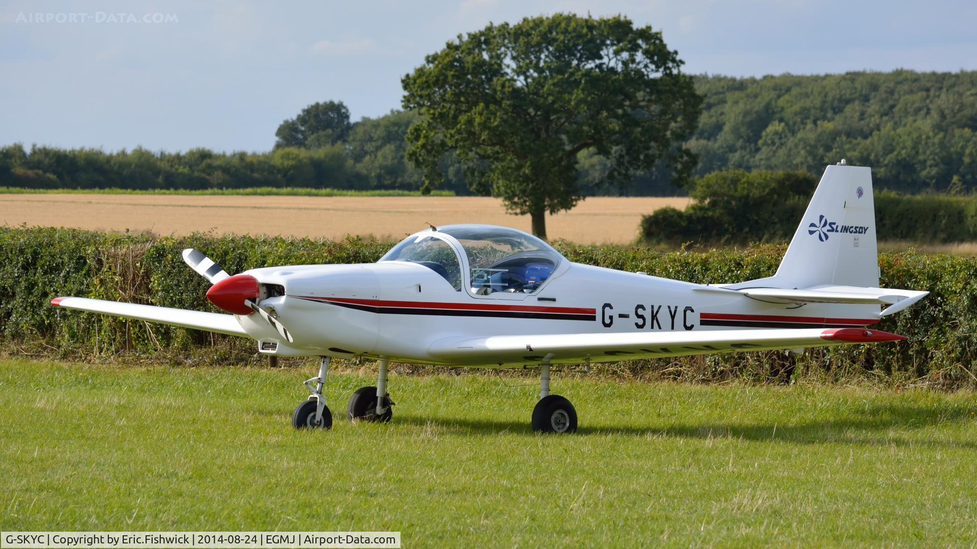 G-SKYC, 1984 Slingsby T-67M Firefly C/N 2009, 3. G-SKYC at a superb Little Gransden Air & Car Show, Aug. 2014.