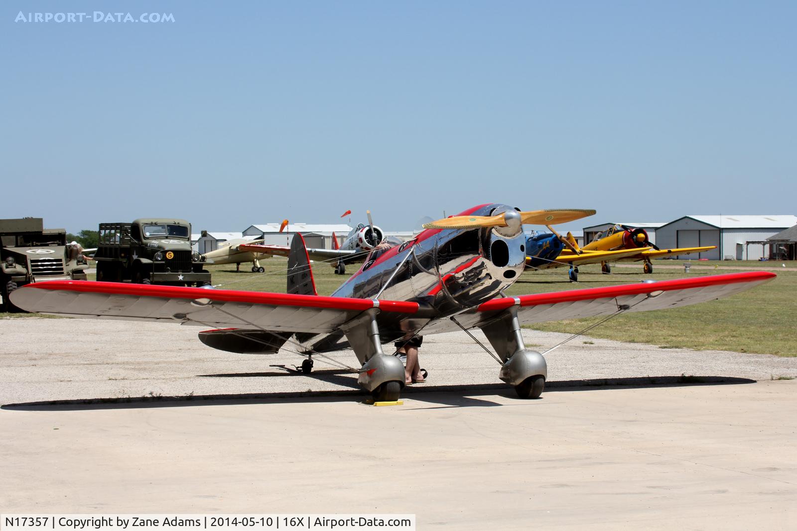 N17357, 1937 Ryan Aeronautical ST-A C/N 162, At the 2014 Propwash Party