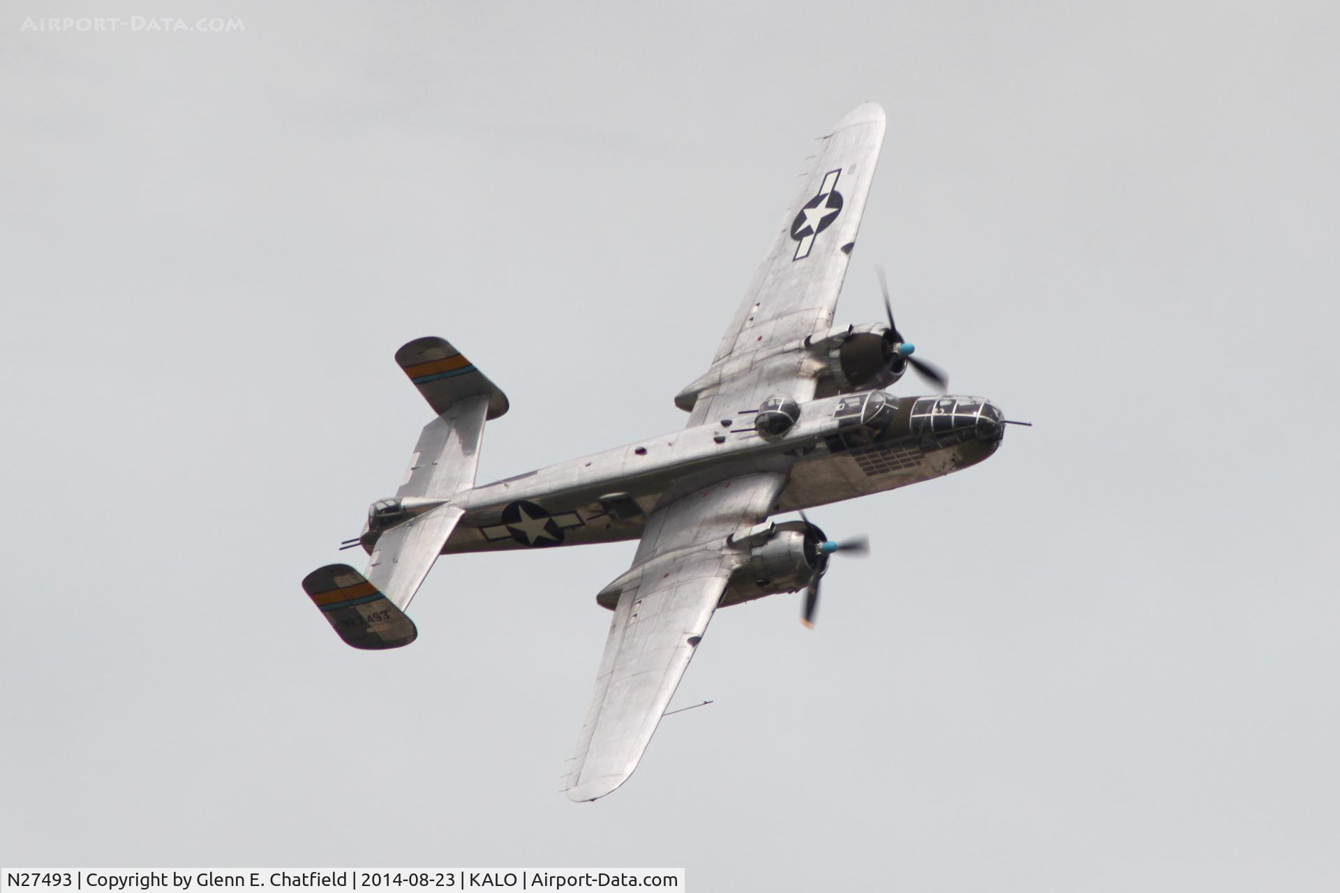 N27493, 1944 North American TB-25K Mitchell C/N 44-29869/108-33144, At the air show