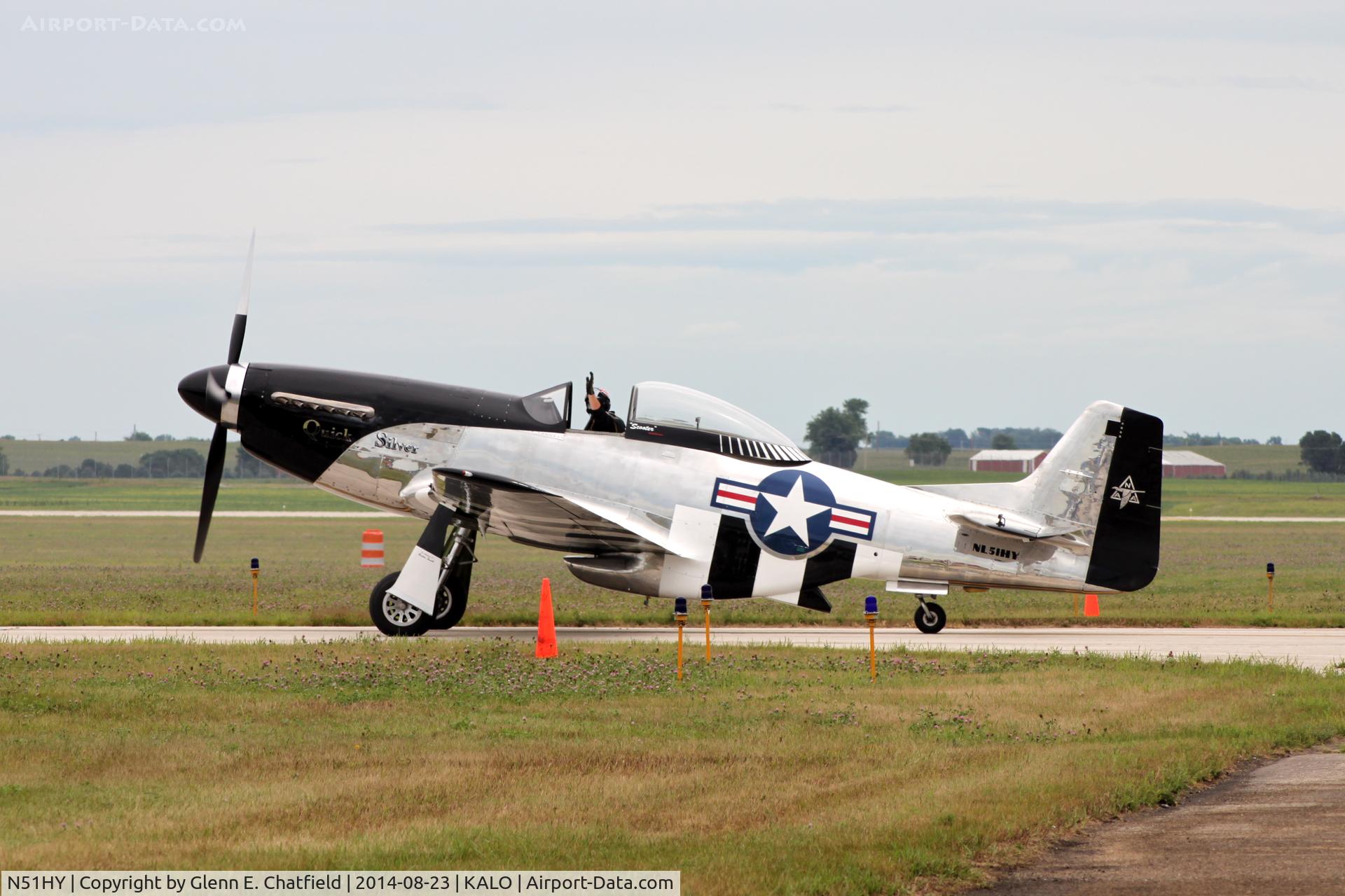 N51HY, 1944 North American P-51D Mustang C/N 124-48192, At the air show