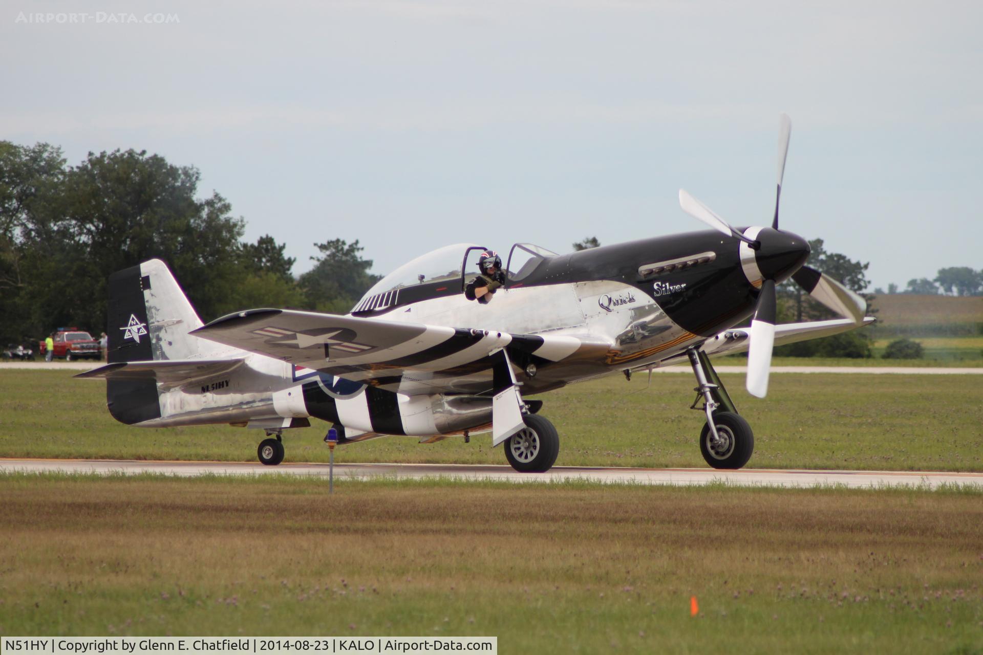 N51HY, 1944 North American P-51D Mustang C/N 124-48192, At the air show
