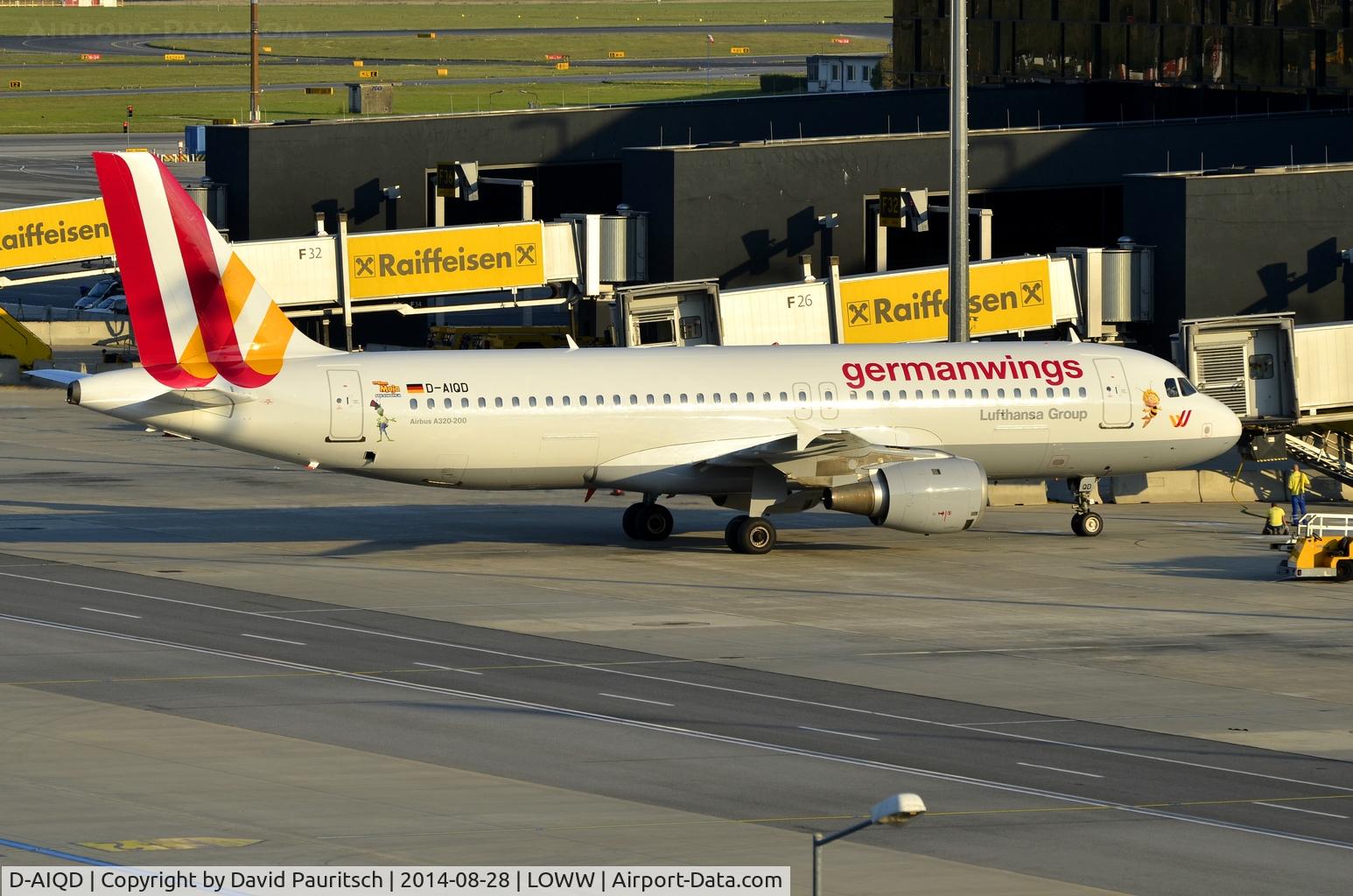 D-AIQD, 1991 Airbus A320-211 C/N 0202, Biene Maya sticker