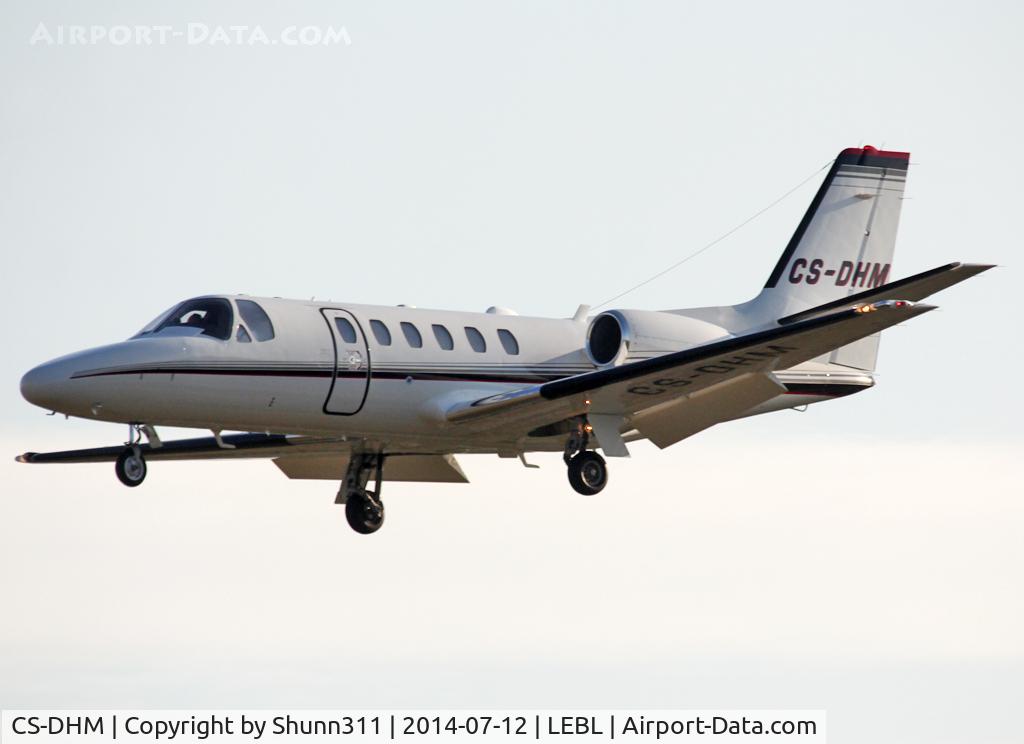 CS-DHM, 2004 Cessna 550 Citation Bravo C/N 550-1093, Landing rwy 25R