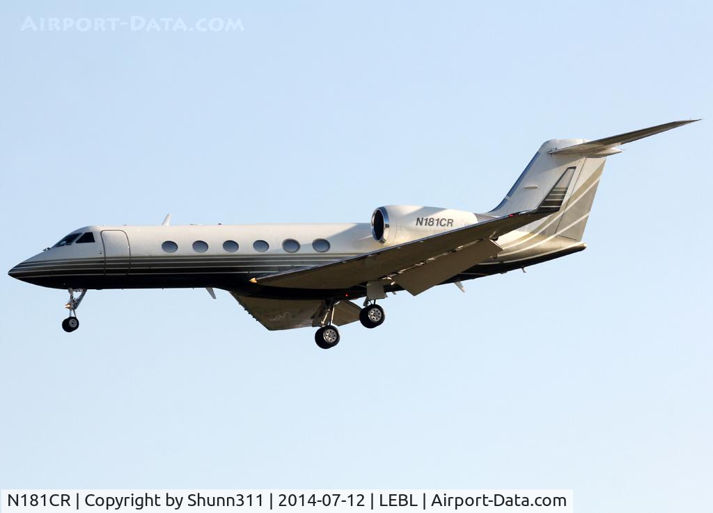 N181CR, 1987 Gulfstream Aerospace G-IV C/N 1001, Landing rwy 25R