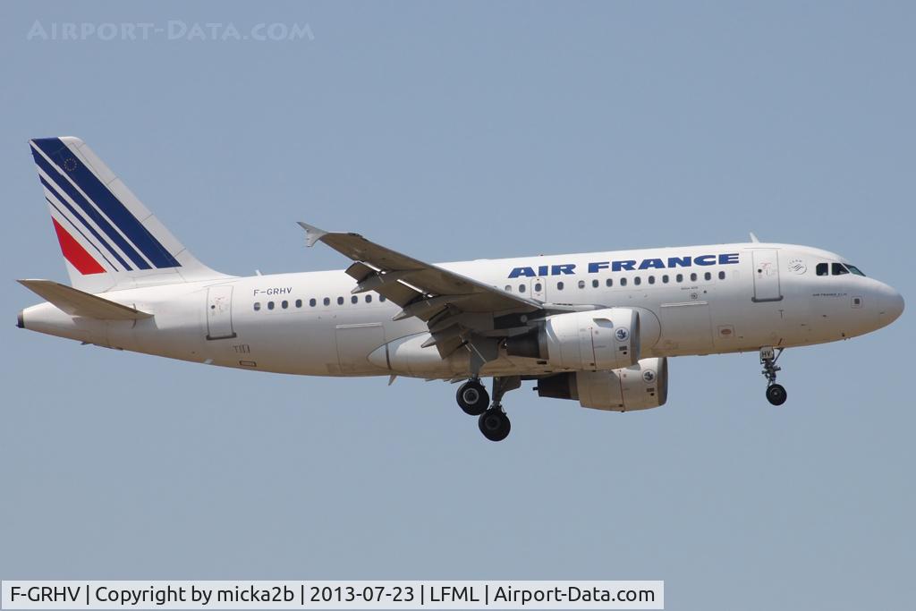 F-GRHV, 2001 Airbus A319-111 C/N 1505, Landing
