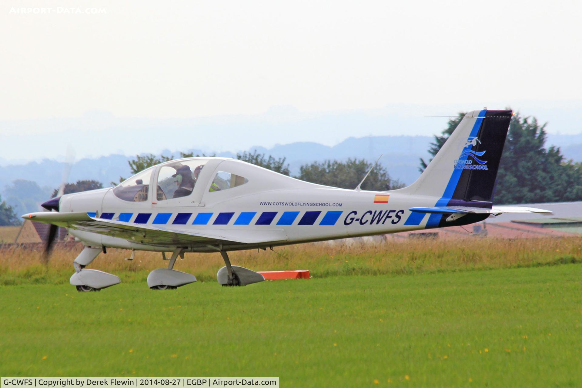 G-CWFS, 2007 Tecnam P2002-JF Sierra C/N 077, kemble based Sierra, seen taxxing out for a runway 26 departure.