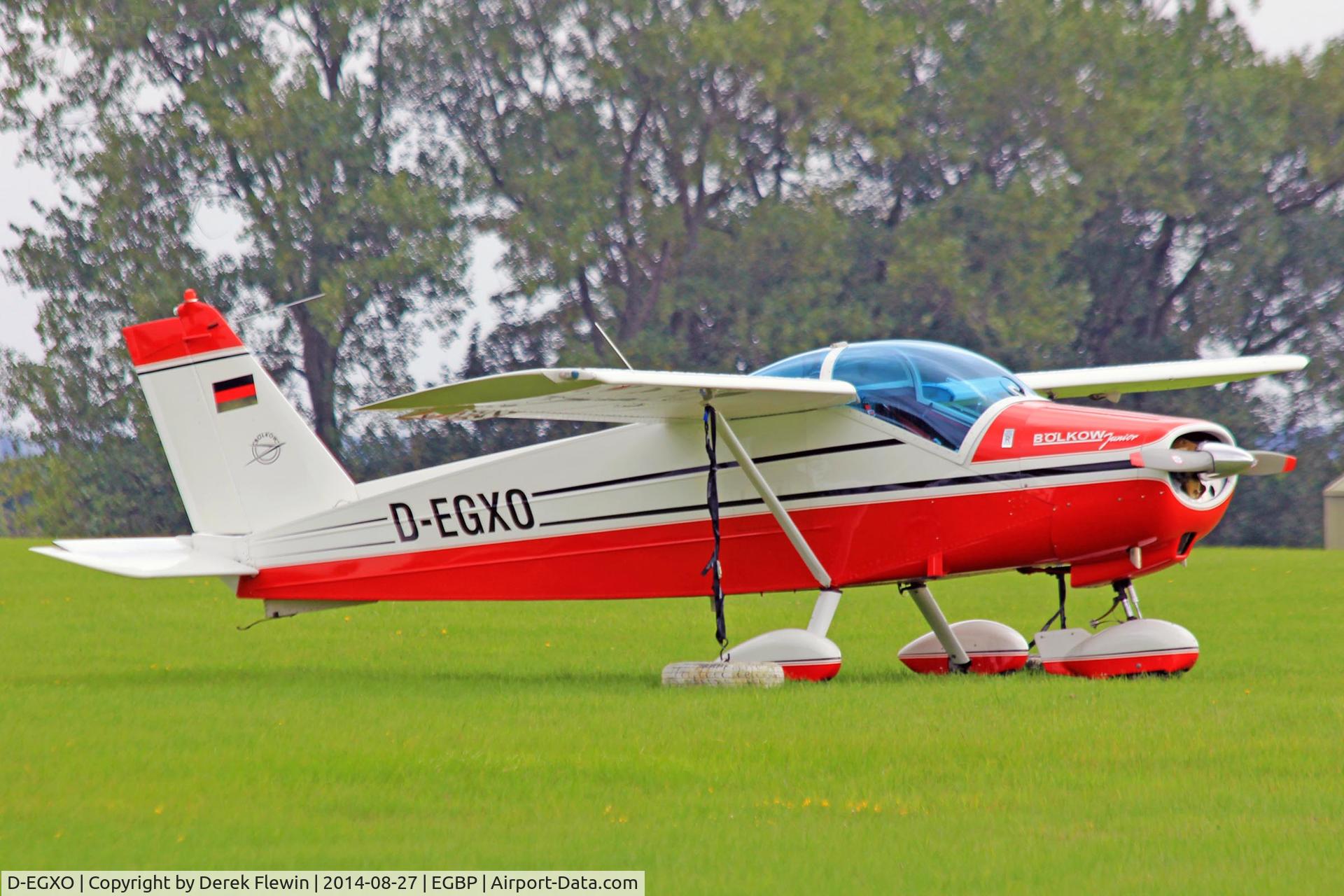 D-EGXO, 1967 Bolkow Bo-208C Junior C/N 669, Oaksey Park based Junior, seen at Kemble.
