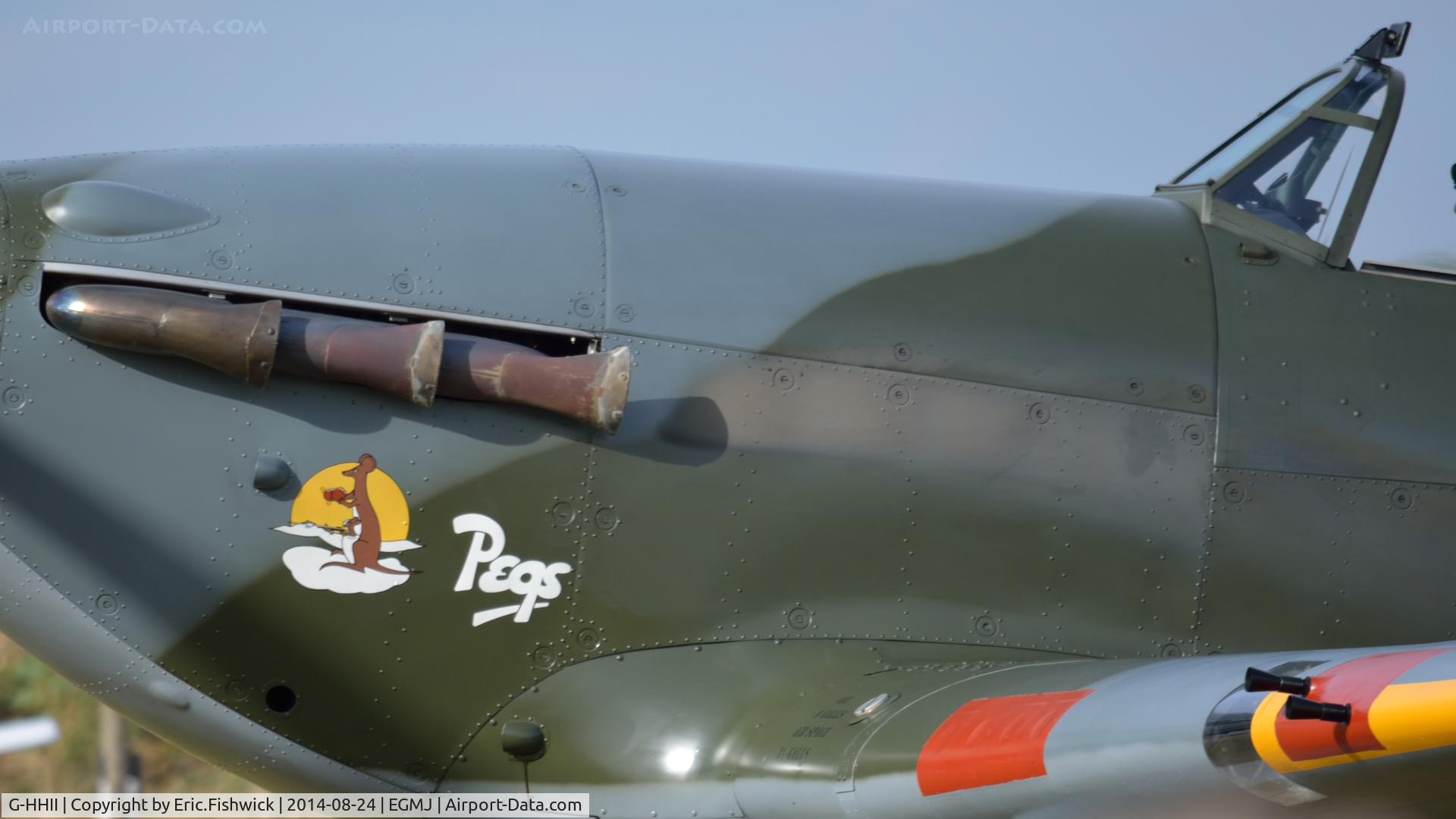 G-HHII, 1940 Hawker (CCF) Hurricane Mk2B C/N CCF/R20023, 5. Immaculate BE505 at a superb Little Gransden Air & Car Show, Aug. 2014.