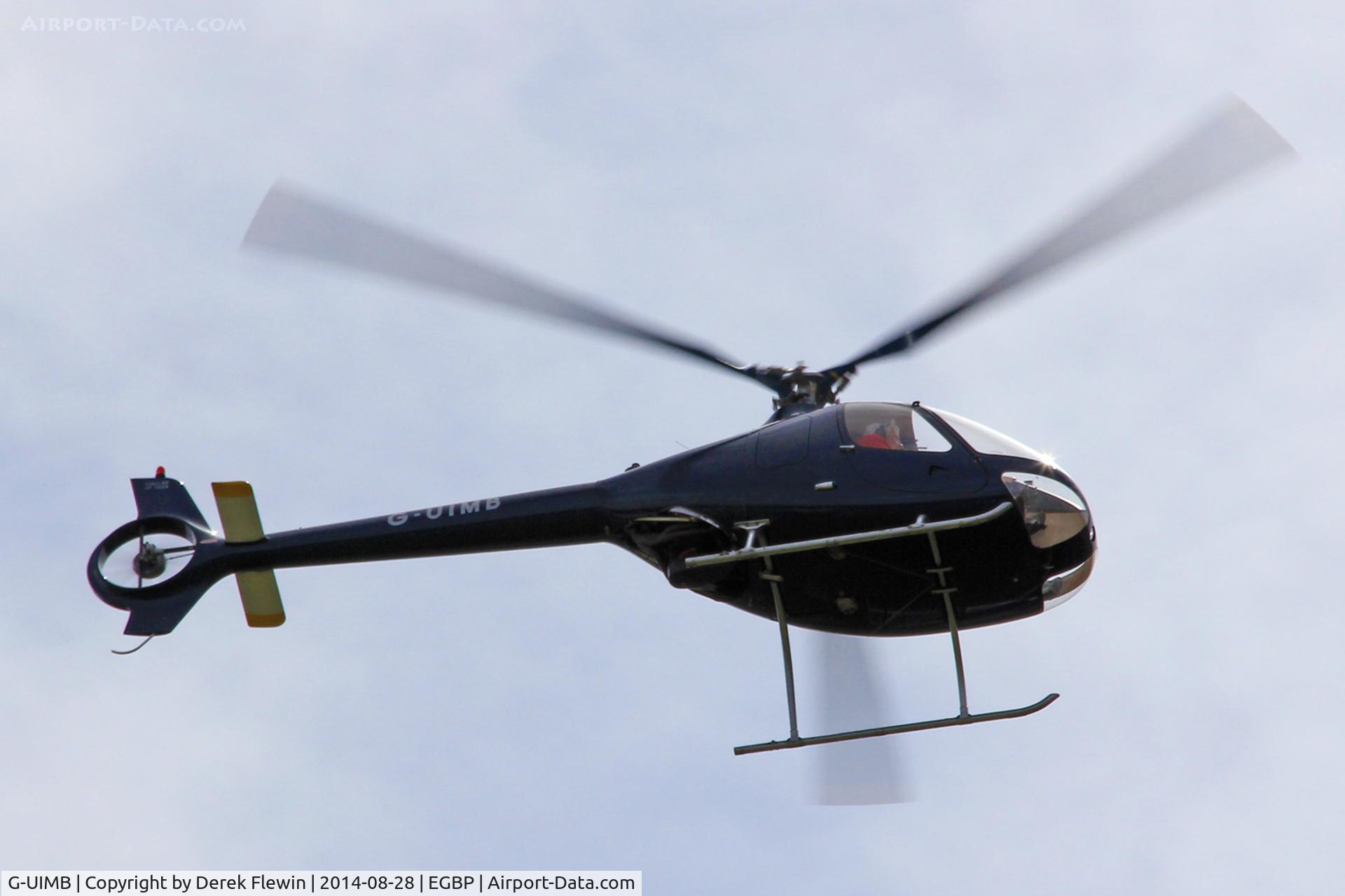 G-UIMB, 2011 Guimbal Cabri G2 C/N 1028, Kemble based, Cabri G2, seen in the overhead at EGBP.