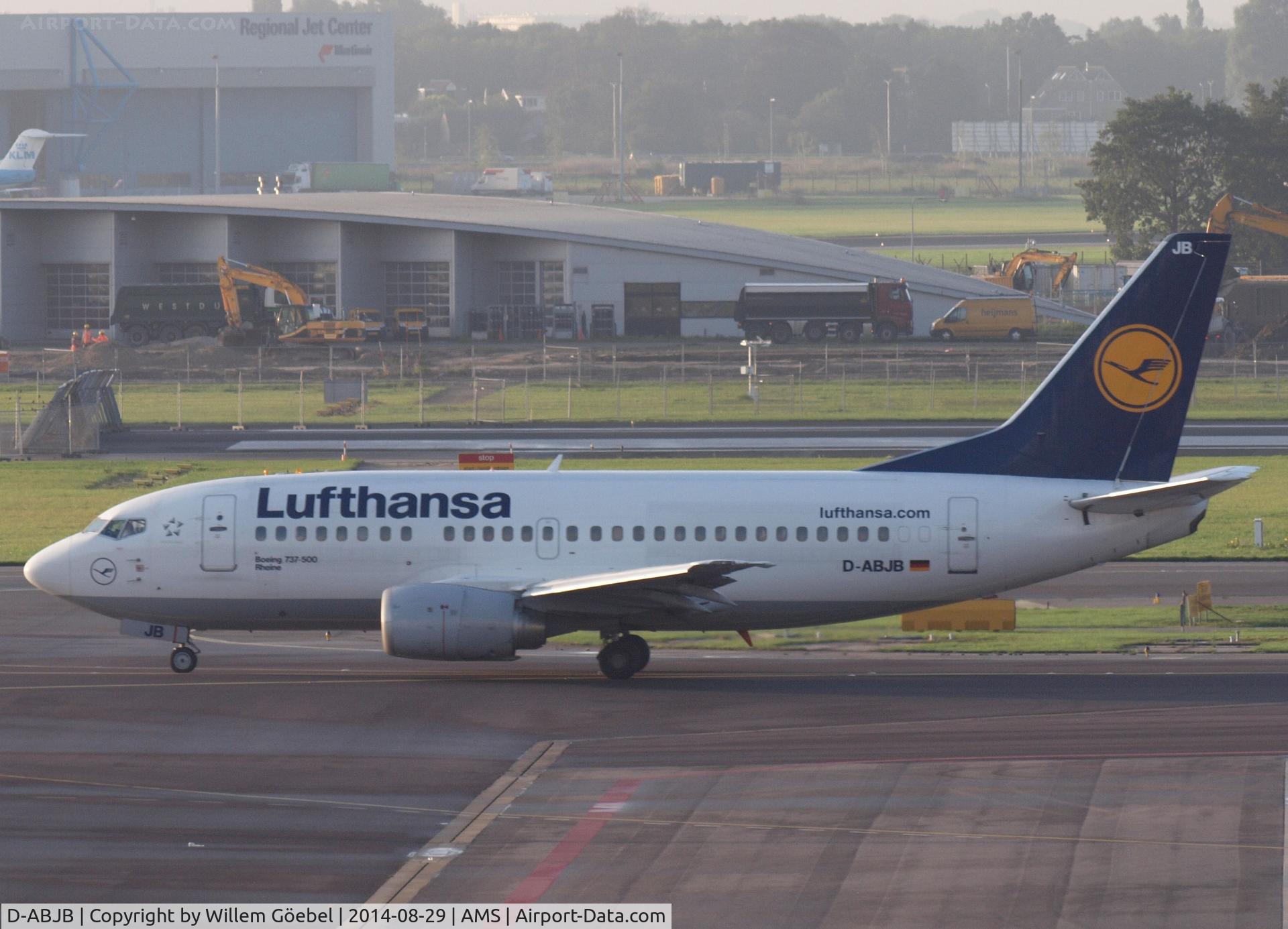 D-ABJB, 1991 Boeing 737-530 C/N 25271, Taxi to runway 18L of Schiphol Airport