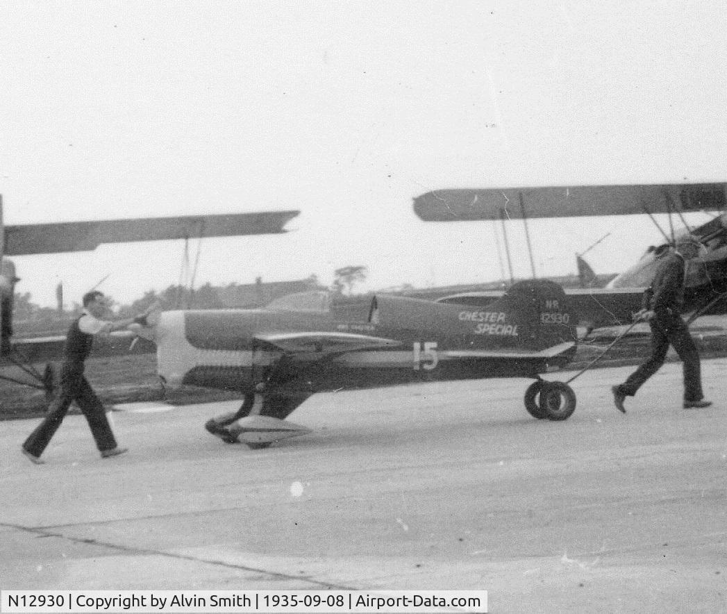 N12930, 1932 Chester Special C/N 1, Taken at the Buffalo, NY Air Races in September of 1935 by my dad.