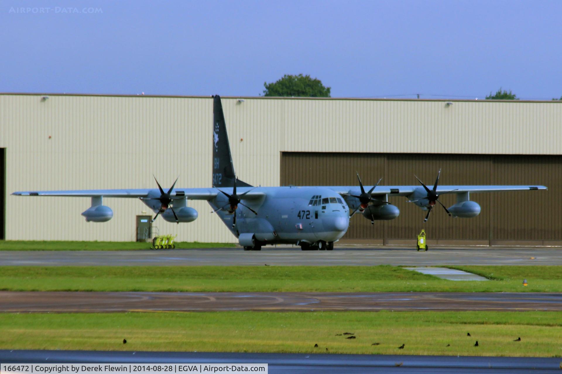 166472, Lockheed Martin KC-130J Hercules Hercules C/N 382-5543, MCAS Cherry Point NC based, United States Marine Corps, KC-130J, call-sign Otis 81, seen at RAF Fairford after refuelling 4x Ospreys.
