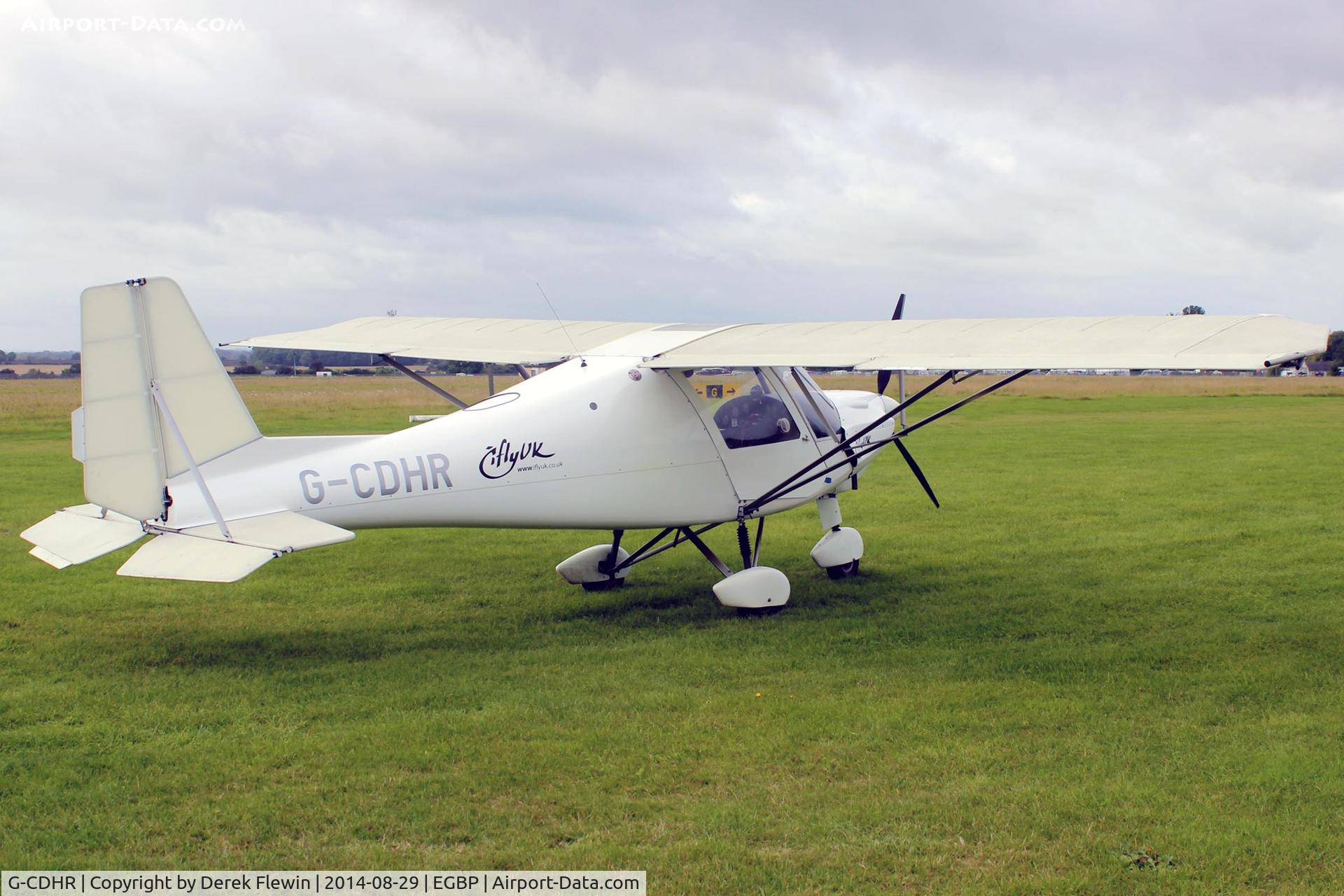 G-CDHR, 2005 Comco Ikarus C42 FB80 C/N 0502-6652, Popham based, Ikarus, seen outside the Tower at EGBP.