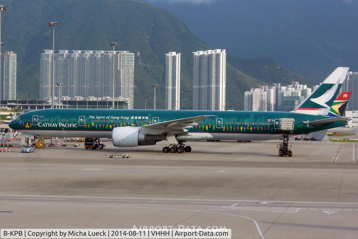 B-KPB, 2007 Boeing 777-367/ER C/N 35299, At Hong Kong