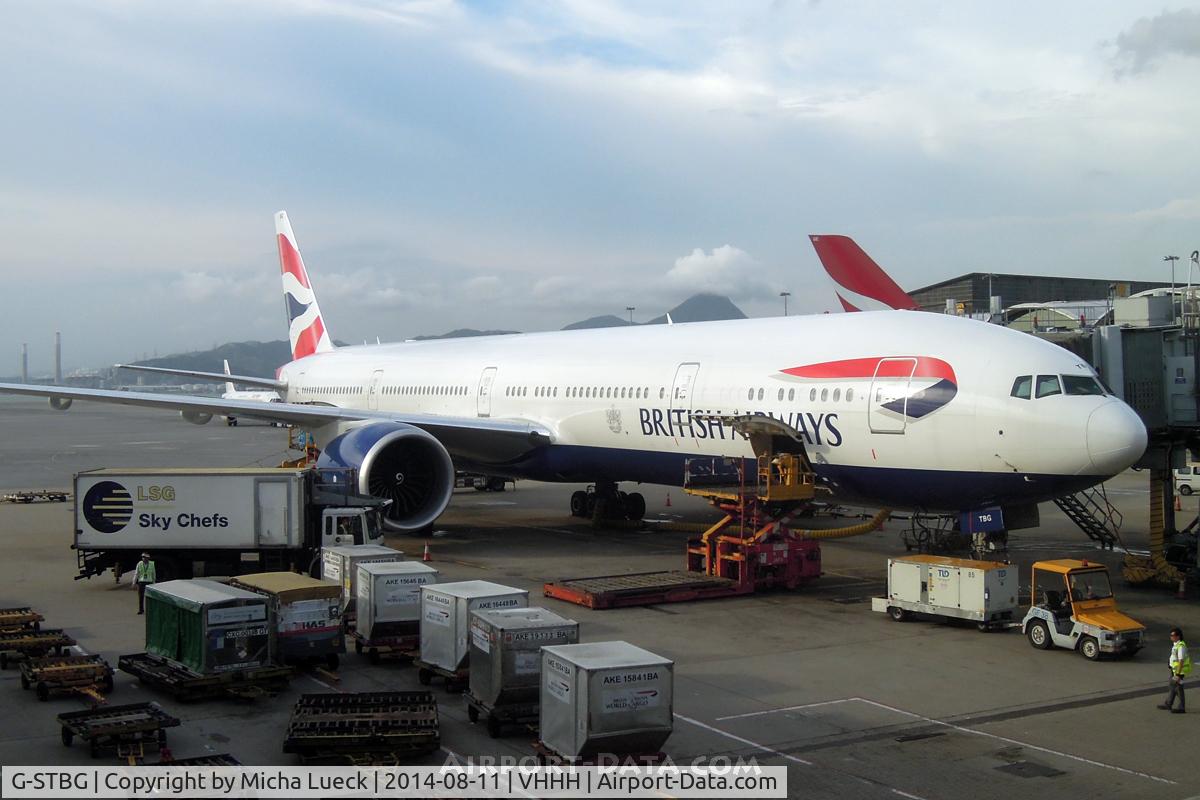 G-STBG, 2013 Boeing 777-336/ER C/N 38430, At Hong Kong