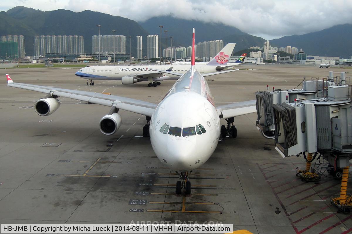 HB-JMB, 2003 Airbus A340-313 C/N 545, At Hong Kong