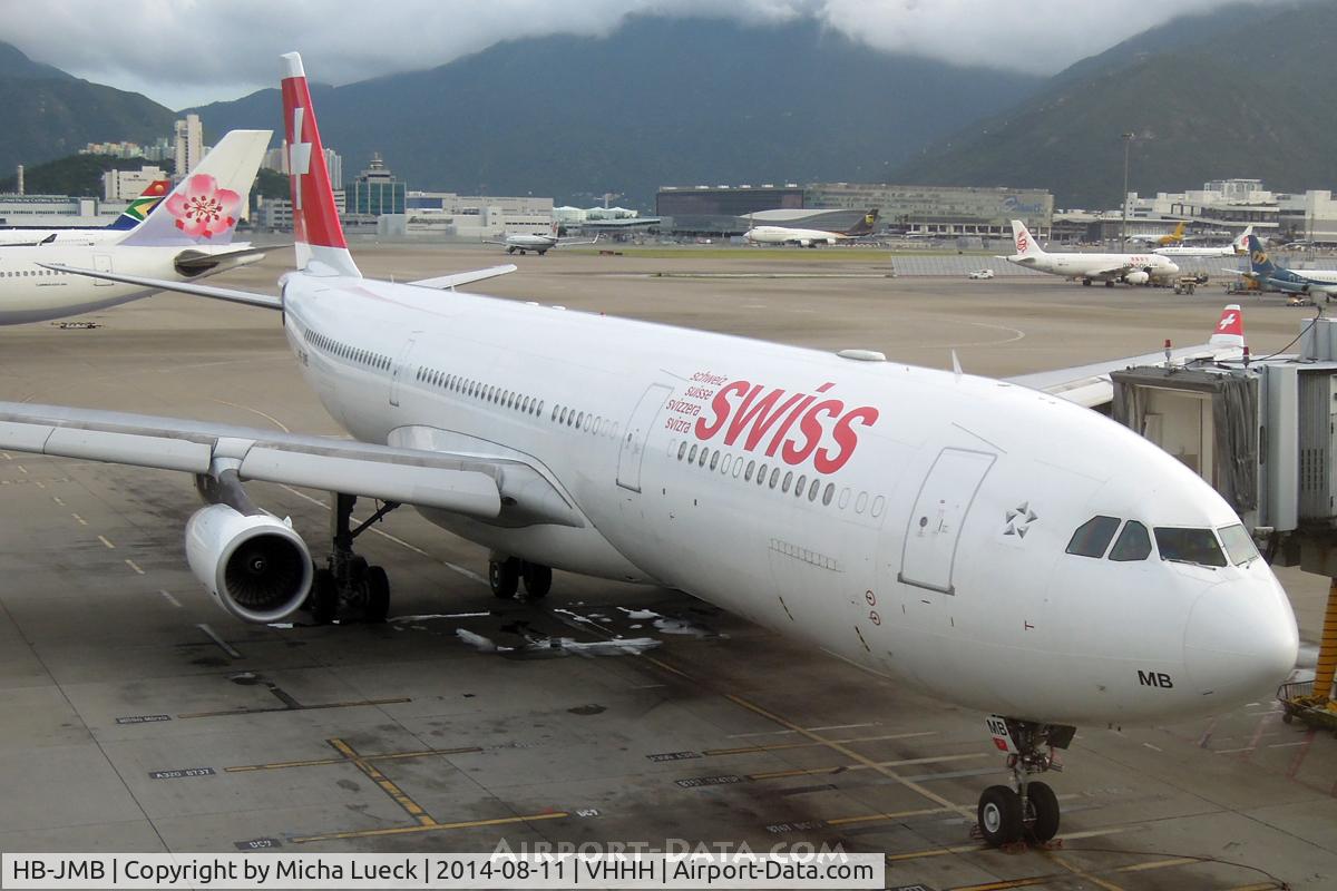 HB-JMB, 2003 Airbus A340-313 C/N 545, At Hong Kong