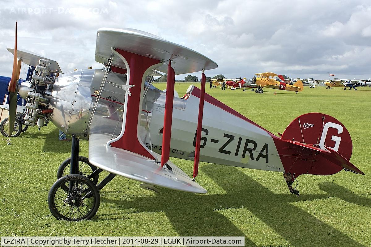 G-ZIRA, 2008 Flitzer Z-1RA Stummelflitzer C/N PFA 342-14596, Displayed at 2014 LAA Rally