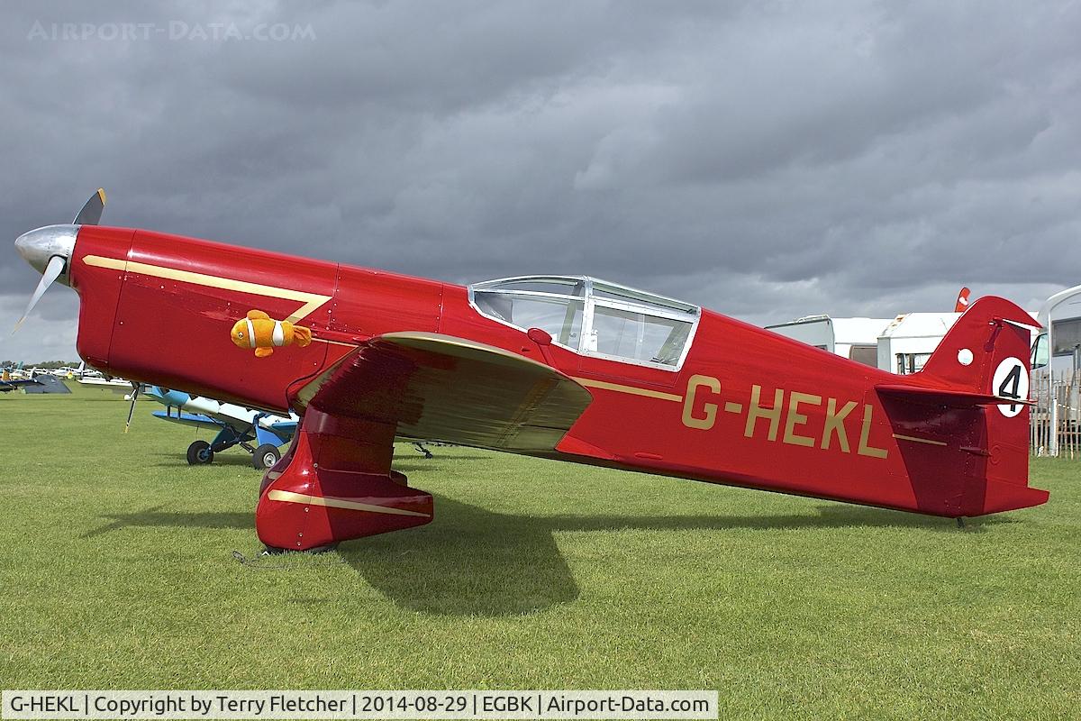 G-HEKL, 2008 Percival Mew Gull replica C/N PFA 013-14759, Displayed at 2014 LAA Rally at Sywell