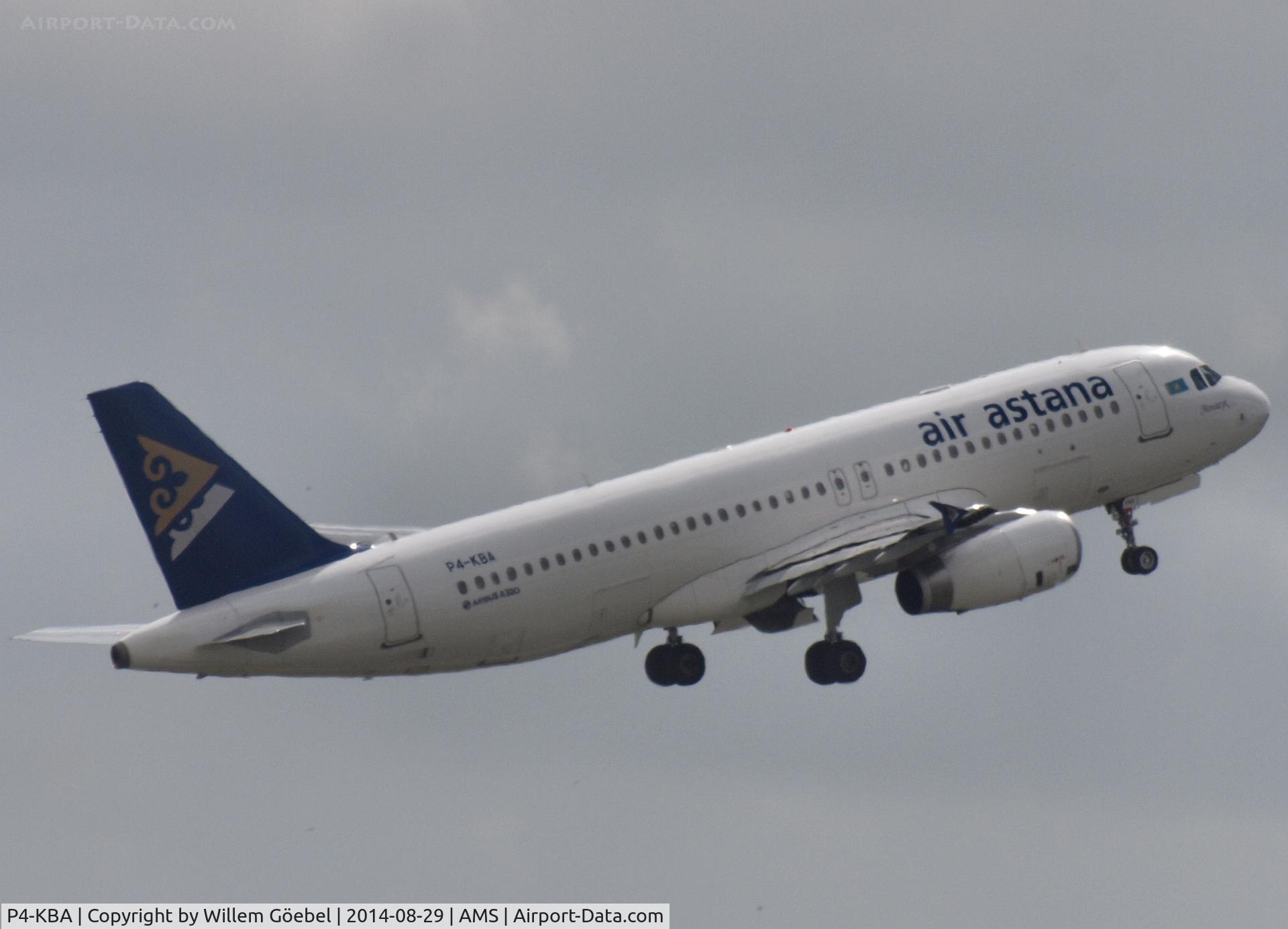 P4-KBA, 2012 Airbus A320-232 C/N 5401, Take off from runway 18L
