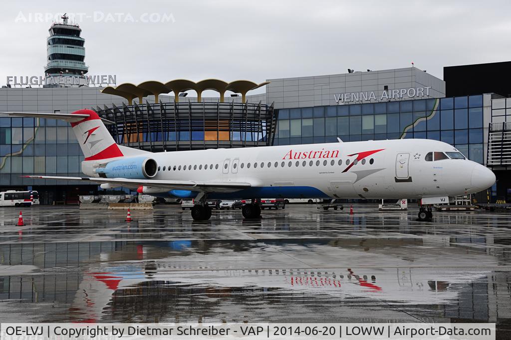OE-LVJ, 1991 Fokker 100 (F-28-0100) C/N 11359, Austrian Fokker 100