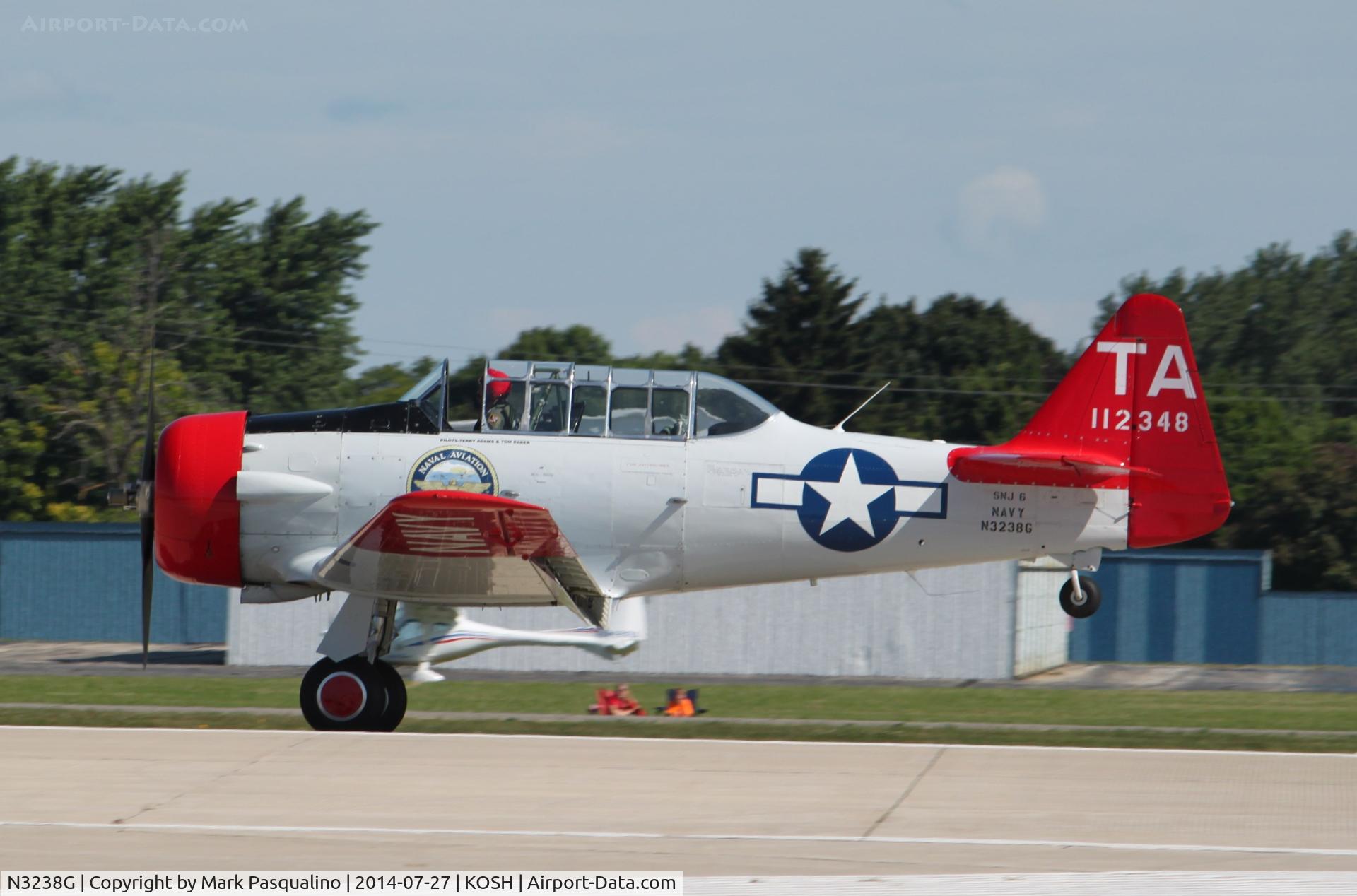 N3238G, 1959 North American SNJ-6 Texan C/N 121-43202, North American SNJ-6
