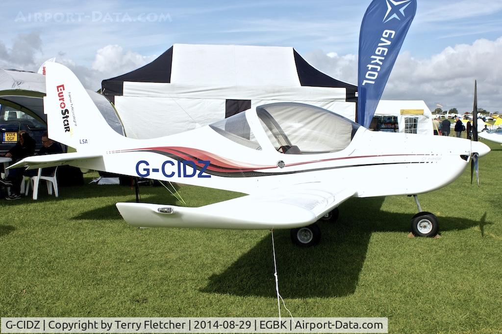 G-CIDZ, 2013 Aerotechnik EV-97 Eurostar SL C/N 2013-4107, At 2014 LAA Rally at Sywell