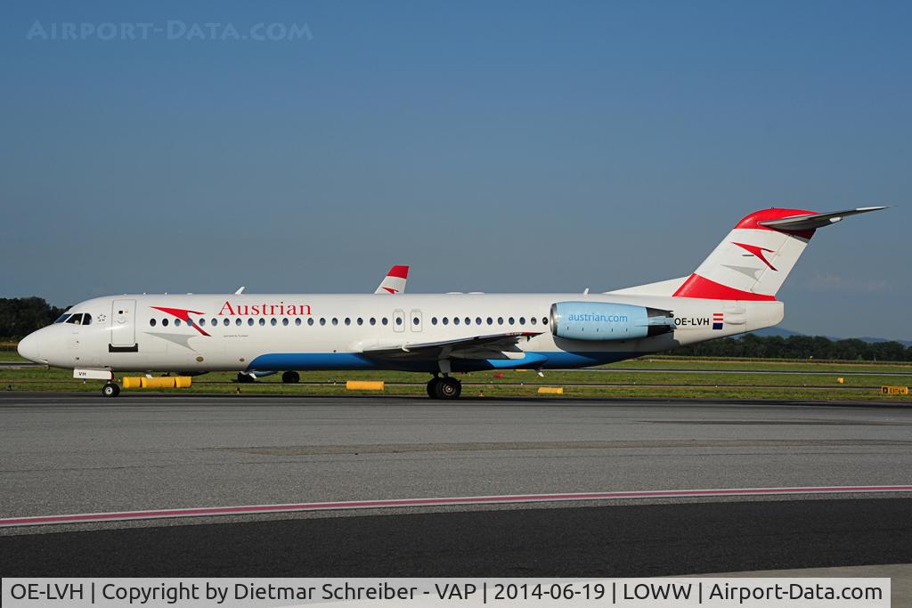 OE-LVH, 1993 Fokker 100 (F-28-0100) C/N 11456, Austrian Fokker 100