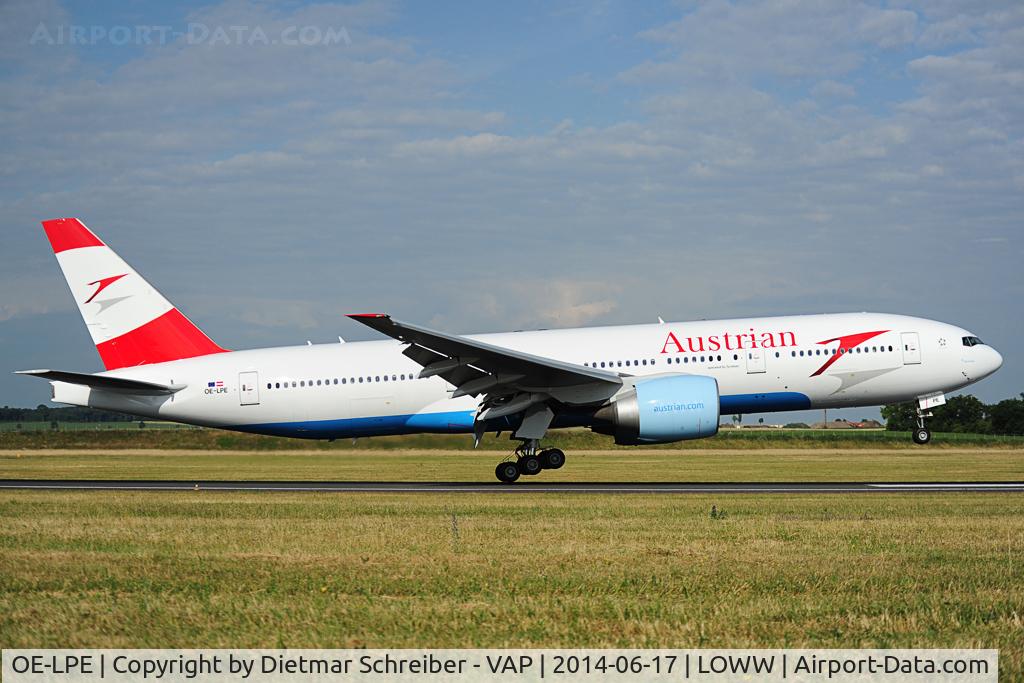 OE-LPE, 1998 Boeing 777-2Q8/ER C/N 27607, Austrian Airlines Boeing 777-200