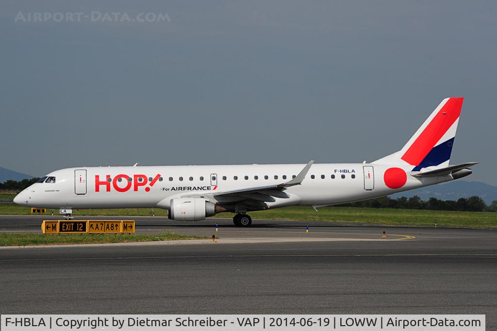F-HBLA, 2007 Embraer 195LR (ERJ-190-200LR) C/N 19000051, HOP Embraer 195