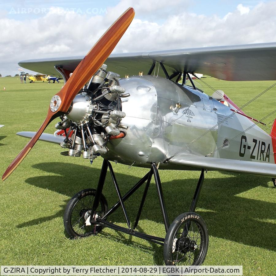 G-ZIRA, 2008 Flitzer Z-1RA Stummelflitzer C/N PFA 342-14596, At 2014 LAA Rally at Sywell