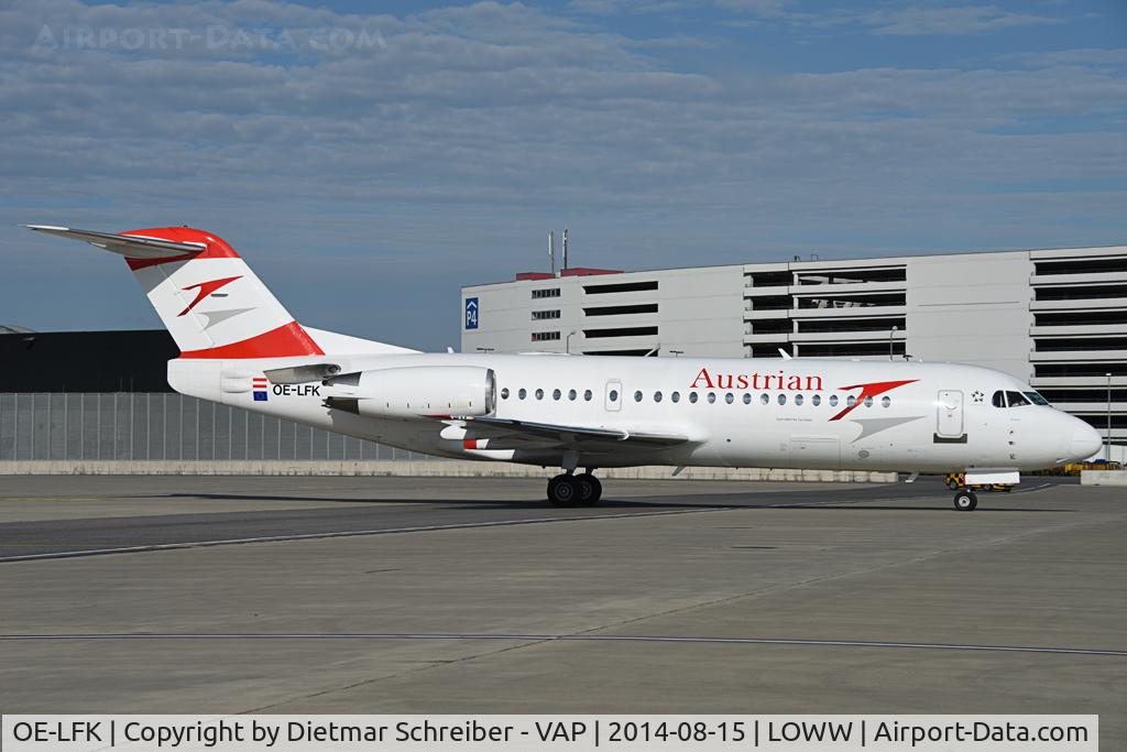 OE-LFK, 1995 Fokker 70 (F-28-0070) C/N 11555, Austrian Fokker 70