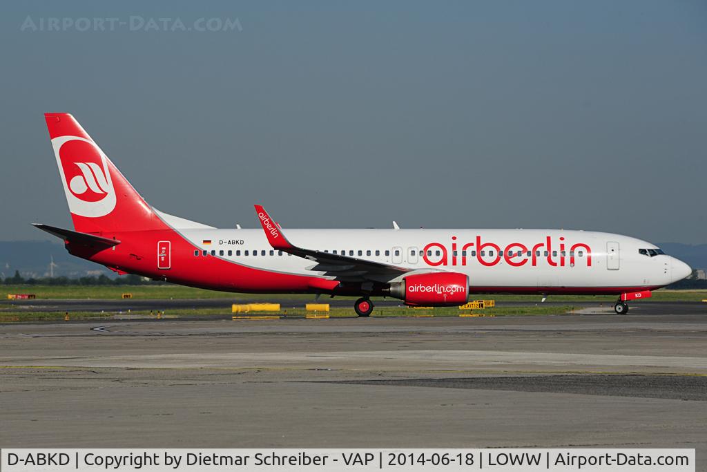 D-ABKD, 2009 Boeing 737-86J C/N 37742, Air Berlin Boeing 737-800