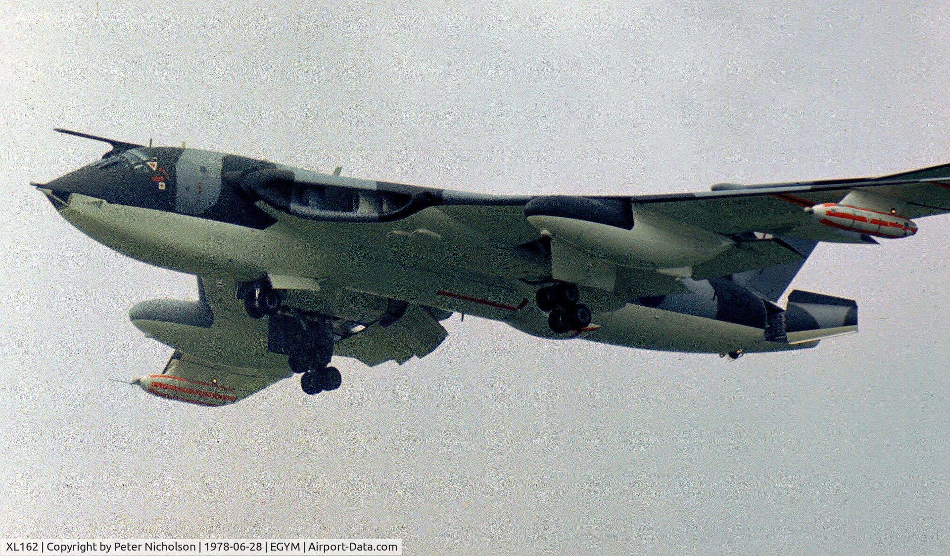 XL162, 1961 Handley Page Victor K.2 C/N HP80/65, Victor K.2 of 57 Squadron on final approach to RAF Marham in the Summer of 1978.