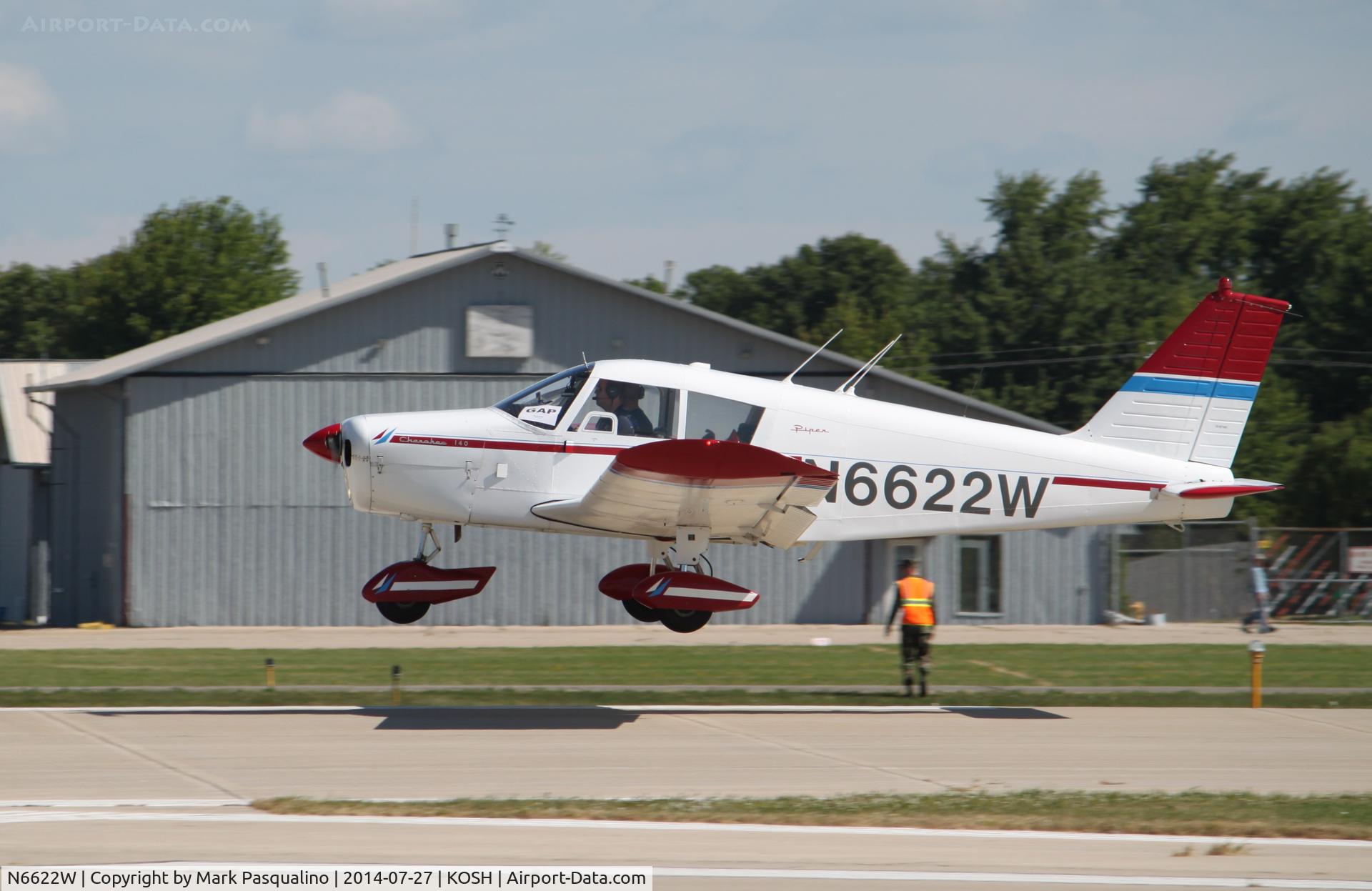 N6622W, 1965 Piper PA-28-140 Cherokee C/N 28-20718, Piper PA-28-140